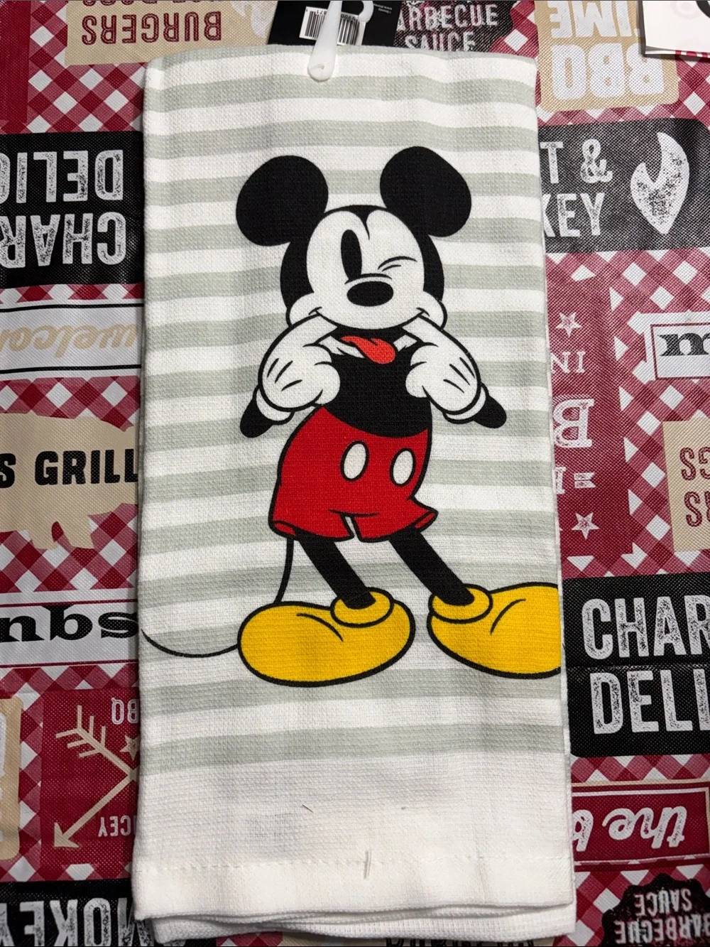 4/$20 bundle Disney Mickey Mouse Striped Kitchen Towel
